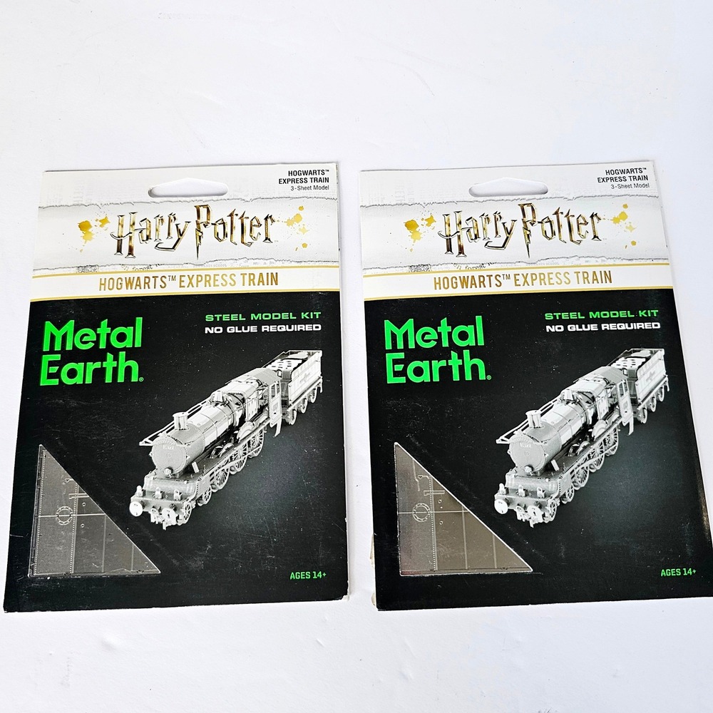 Metal Earth Harry Potter Hogwarts Express Train Steel Model Kit 3D Puzzle Lot‎ 2